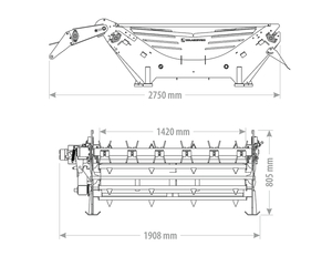 Rozvíječ balíků s rozdružovačem BPBR FK Machinery