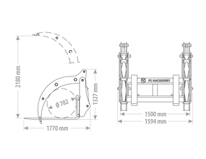 Přidržovač kulatiny UPFWG FK Machinery