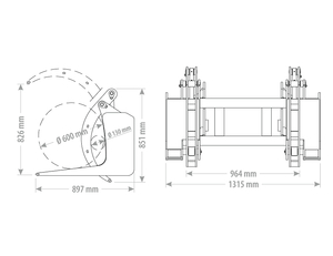 Lesnický drapák na kulatinu UWG2 FK Machinery