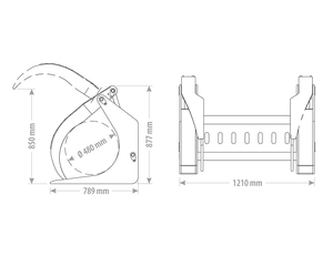 Lesnický drapák na kulatinu UWG3 FK Machinery