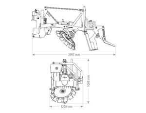 Lesní pluh AFP FK Machinery