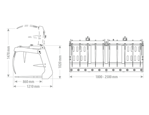 Drapák na hnůj Maxi XLFWG FK Machinery