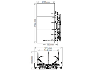 VERTIKÁLNÍ KLEŠTĚ NA BALÍKY USBV- C MAXI FK MACHINERY