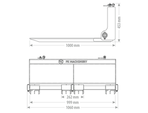 Paletizační vidle 0,6 T FK Machinery