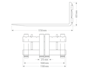 Paletizační vidle XL  FK Machinery