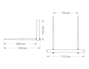 Vidle na balíky UBF2T FK Machinery