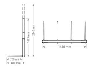 Vidle na balíky UBF4W FK Machinery