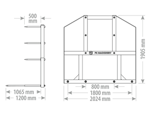 Vidle na balíky XLUBFT FK Machinery