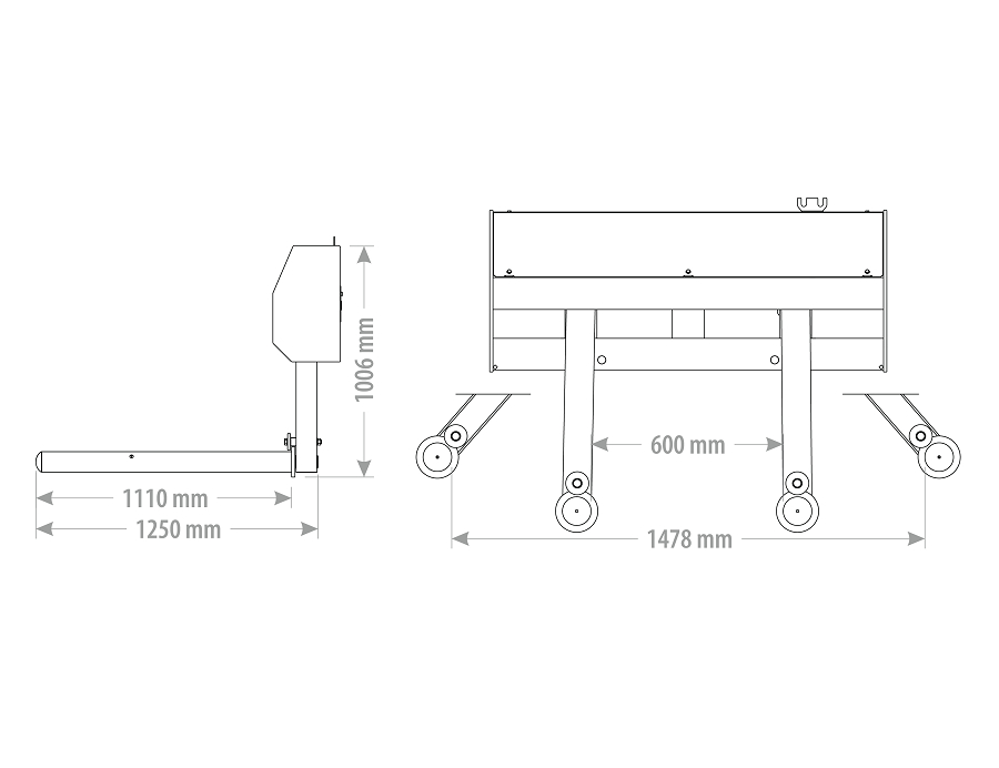 Hydraulický přepravník balíků UBTH FK Machinery