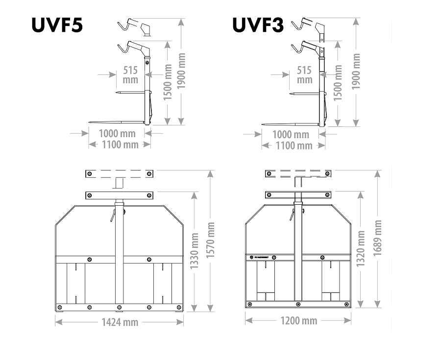 Vidle na balíky UVF FK Machinery