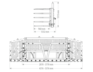 Vidle na trávu Vario Goliat XLMMFV FK Machinery