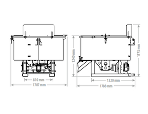  Míchač betonu fk machinery combi
(pto a hydromotor) UBCHM 800