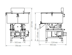 Míchač betonu fk machinery s elektrickým
motorem UBCE 800