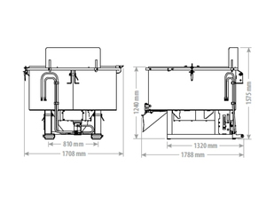 Míchač betonu FK Machinery s hydropohonem UBCH