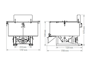 Míchač betonu UBCM FK Machinery s pohonem pto